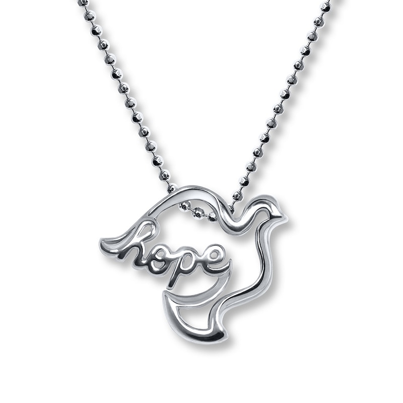 Alex Woo Necklace "Hope" Dove Sterling Silver