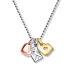Thumbnail Image 0 of Alex Woo Necklace Love Trio Sterling Silver/14K Gold