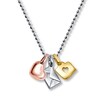 Thumbnail Image 0 of Alex Woo Necklace Love Trio Sterling Silver/14K Gold