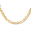 Thumbnail Image 1 of Solid Curb Chain Necklace 10K Yellow Gold 22" Length 8.5mm
