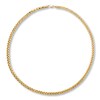 Thumbnail Image 2 of Hollow Triple Wheat Chain Necklace 10K Yellow Gold 22" Length 5.3mm