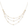 Thumbnail Image 1 of 3-Tier Necklace 10K Yellow Gold 17" Length