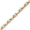 Thumbnail Image 1 of Solid Boston Link Chain 10K Two-Tone Gold 22" Length 5.25mm
