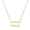 Thumbnail Image 0 of Stacked Bar Necklace 10K Yellow Gold 16" Length