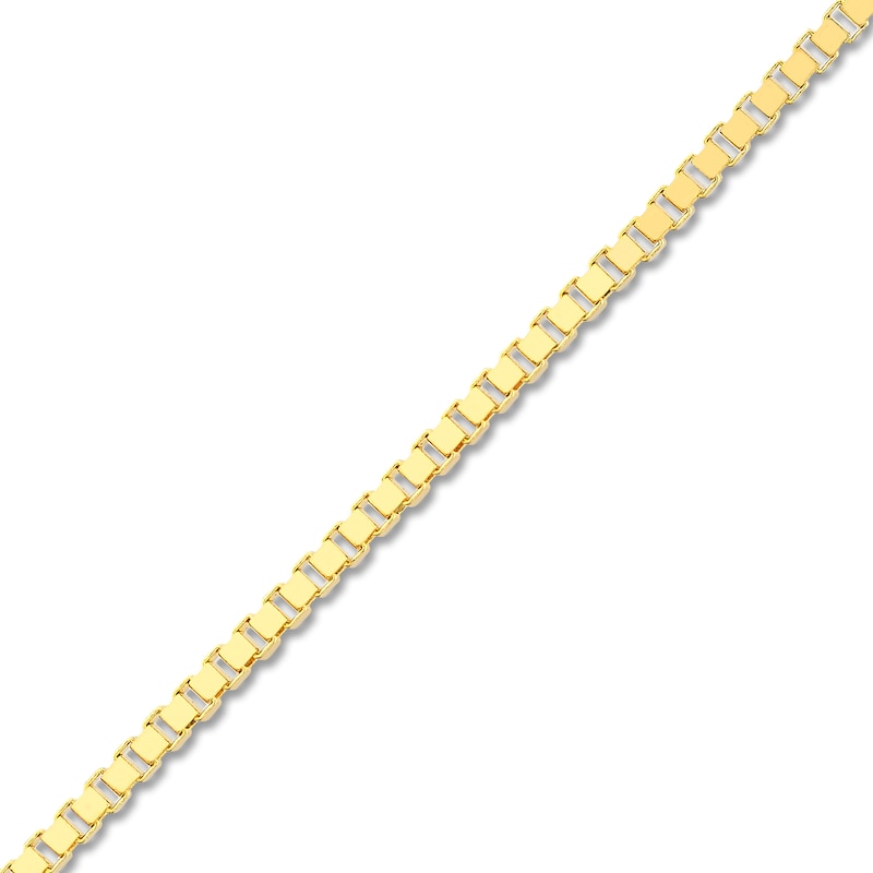Main Image 2 of Solid Box Chain 14K Yellow Gold 24" Length 0.66mm