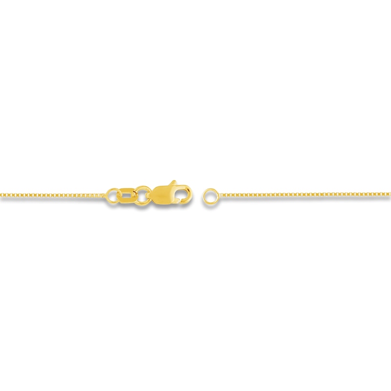 Main Image 3 of Solid Box Chain 14K Yellow Gold 24" Length 0.66mm