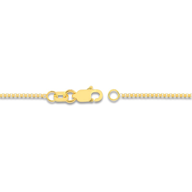 Main Image 3 of Solid Box Chain 14K Yellow Gold 24" Length 0.93mm