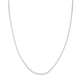 Solid Box Chain 14K White Gold 22" Length 0.93mm
