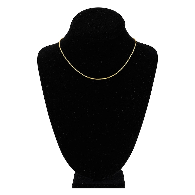 Main Image 4 of Solid Box Chain 14K Yellow Gold 16" Length 1mm