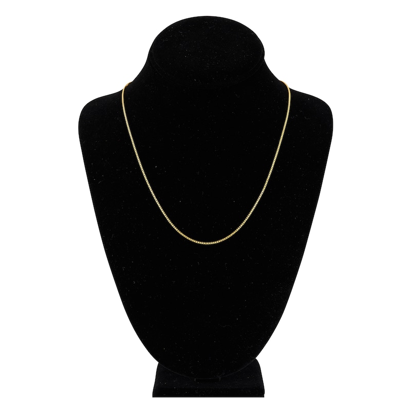 Main Image 4 of Solid Box Chain 14K Yellow Gold 20" Length 1.2mm