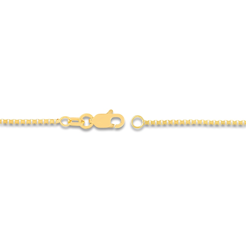 Main Image 3 of Solid Box Chain 14K Yellow Gold 22" Length 1.2mm