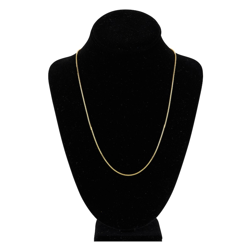 Main Image 4 of Solid Box Chain 14K Yellow Gold 22" Length 1.2mm