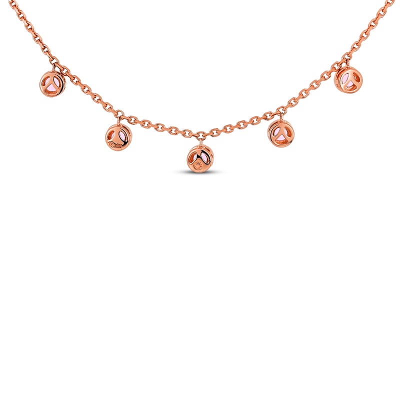 Main Image 2 of Natural Morganite Necklace 14K Rose Gold