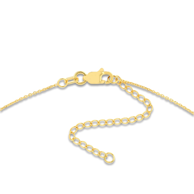 Heart Infinity Necklace 14K Yellow Gold 16"