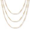 Thumbnail Image 0 of 3-Strand Necklace 10K Yellow Gold 17" Length