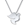 Thumbnail Image 1 of Alex Woo Peace Dove Necklace Sterling Silver