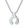 Thumbnail Image 1 of Alex Woo Luck Wishbone Necklace Sterling Silver