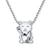 Thumbnail Image 1 of Alex Woo Luck Cat Necklace Sterling Silver