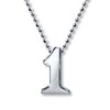 Thumbnail Image 1 of Alex Woo Necklace Number 1 Sterling Silver