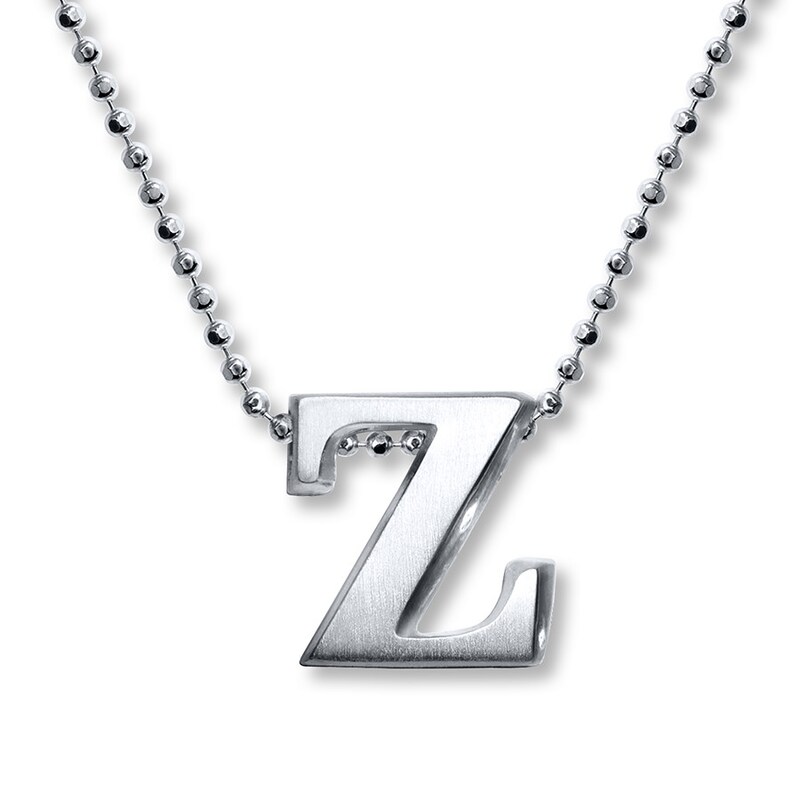 Main Image 1 of Alex Woo Necklace Letter Z Sterling Silver