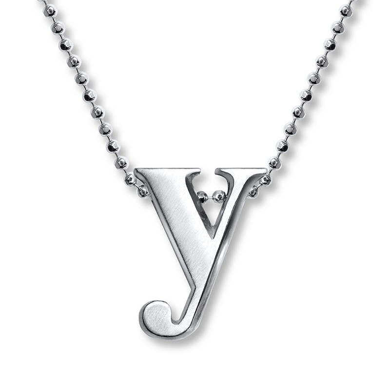 Alex Woo Necklace Letter Y Sterling Silver