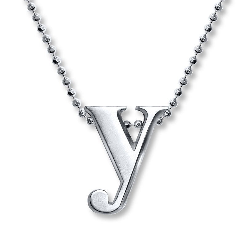 Main Image 1 of Alex Woo Necklace Letter Y Sterling Silver