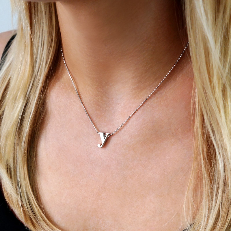 Main Image 2 of Alex Woo Necklace Letter Y Sterling Silver