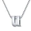 Thumbnail Image 0 of Alex Woo Necklace Letter U Sterling Silver