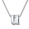 Thumbnail Image 1 of Alex Woo Necklace Letter U Sterling Silver