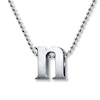 Thumbnail Image 0 of Alex Woo Necklace Letter N Sterling Silver
