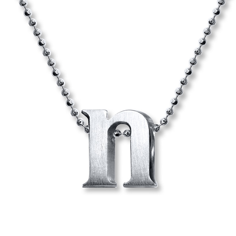 Alex Woo Necklace Letter N Sterling Silver
