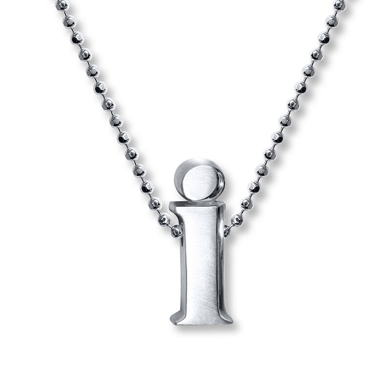 Main Image 1 of Alex Woo Necklace Letter I Sterling Silver
