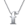 Thumbnail Image 0 of Alex Woo Necklace Letter F Sterling Silver