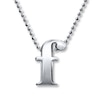 Thumbnail Image 1 of Alex Woo Necklace Letter F Sterling Silver