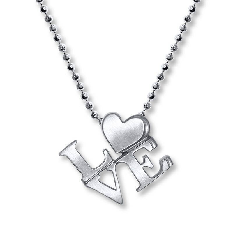 Main Image 1 of Alex Woo Cities Love Necklace Sterling Silver