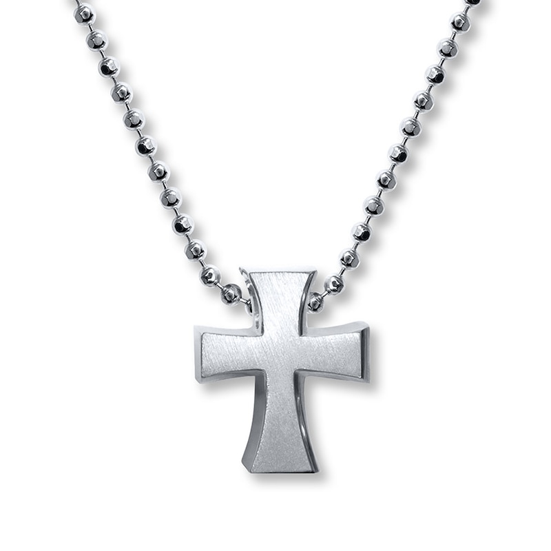 Main Image 1 of Alex Woo Faith Cross Necklace Sterling Silver