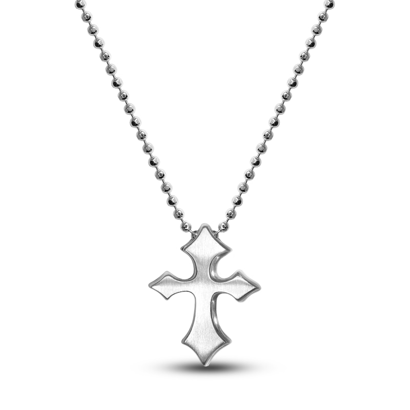 Main Image 1 of Alex Woo Rockstar Cross Pendant Sterling Silver