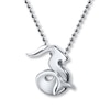 Thumbnail Image 1 of Alex Woo Signs Sea Goat Necklace Sterling Silver