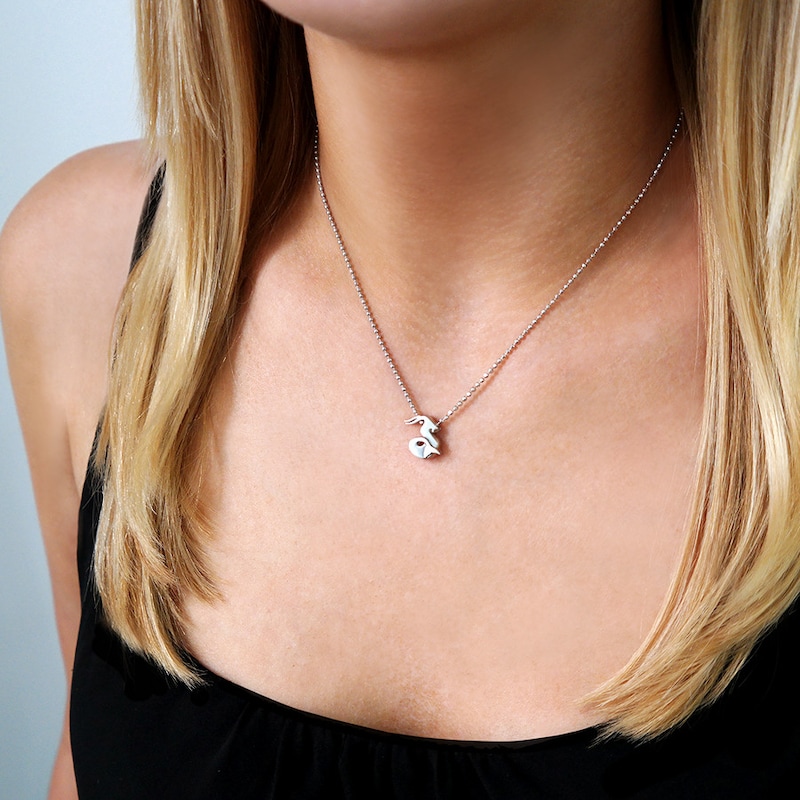 Main Image 2 of Alex Woo Signs Sea Goat Necklace Sterling Silver