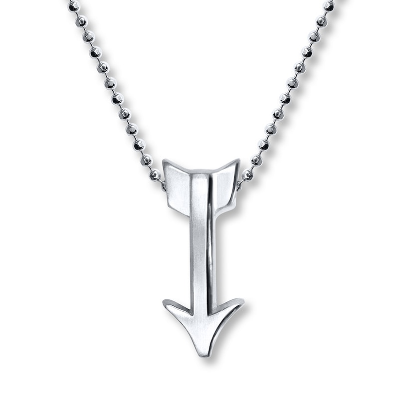 Main Image 1 of Alex Woo Signs Arrow Necklace Sterling Silver