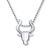 Thumbnail Image 1 of Alex Woo Signs Bull Necklace Sterling Silver