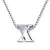 Thumbnail Image 0 of Alex Woo Necklace Letter X Sterling Silver