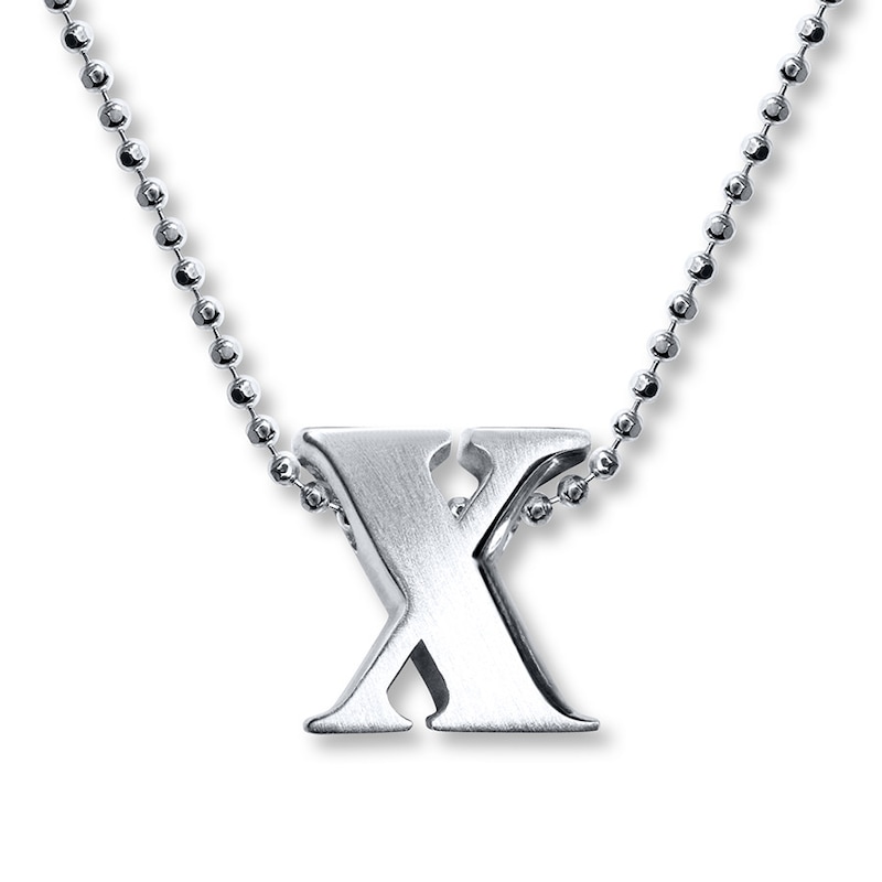 Main Image 1 of Alex Woo Necklace Letter X Sterling Silver
