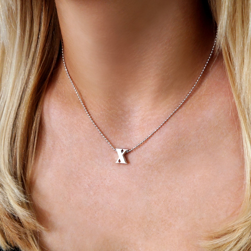 Main Image 2 of Alex Woo Necklace Letter X Sterling Silver