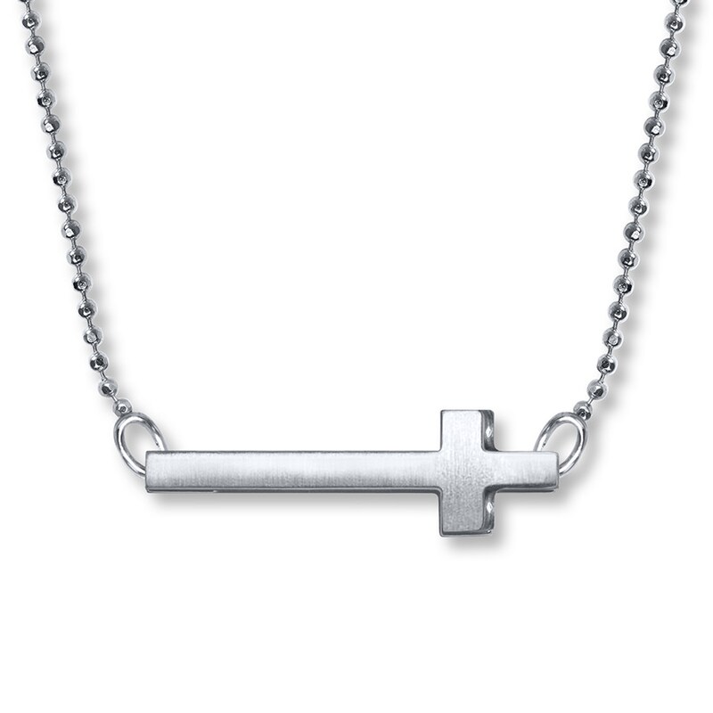 Main Image 1 of Alex Woo Elements Cross Necklace Sterling Silver