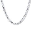 Thumbnail Image 1 of Semi-Solid Chain Link Necklace 10K White Gold 22" Length 3.8mm