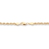 Thumbnail Image 2 of Solid Glitter Rope Necklace 10K Yellow Gold 24" 5.5mm