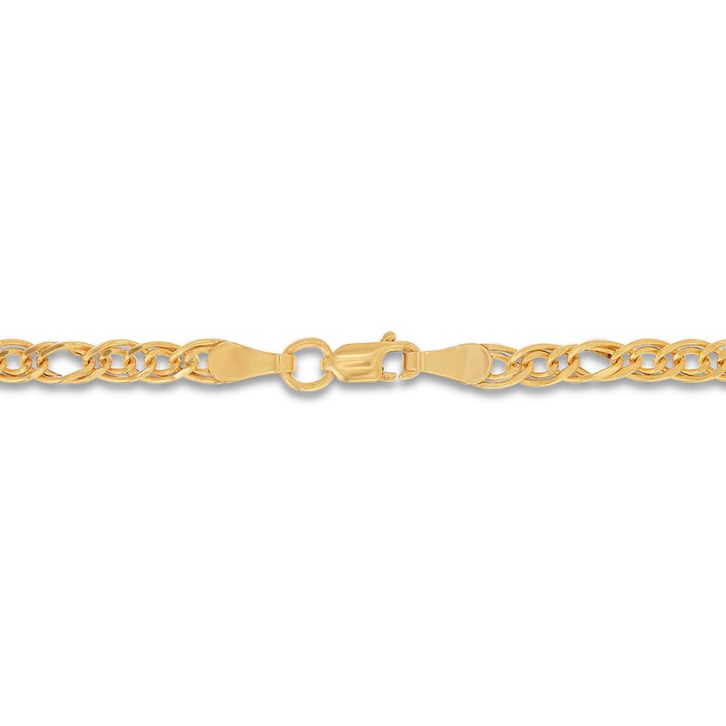 Main Image 2 of Interlock Chain Necklace 14K Yellow Gold 18" Length