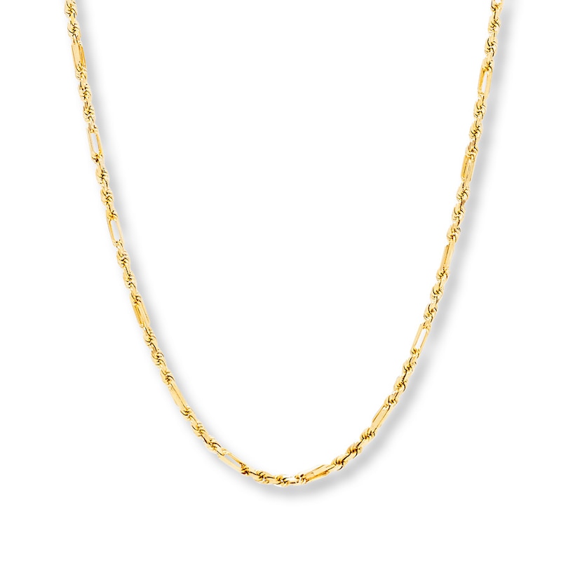 Main Image 1 of Milano Rope Chain Necklace 10K Yellow Gold 18" Length