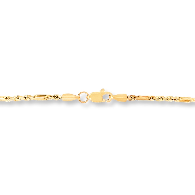 Main Image 2 of Milano Rope Chain Necklace 10K Yellow Gold 18" Length